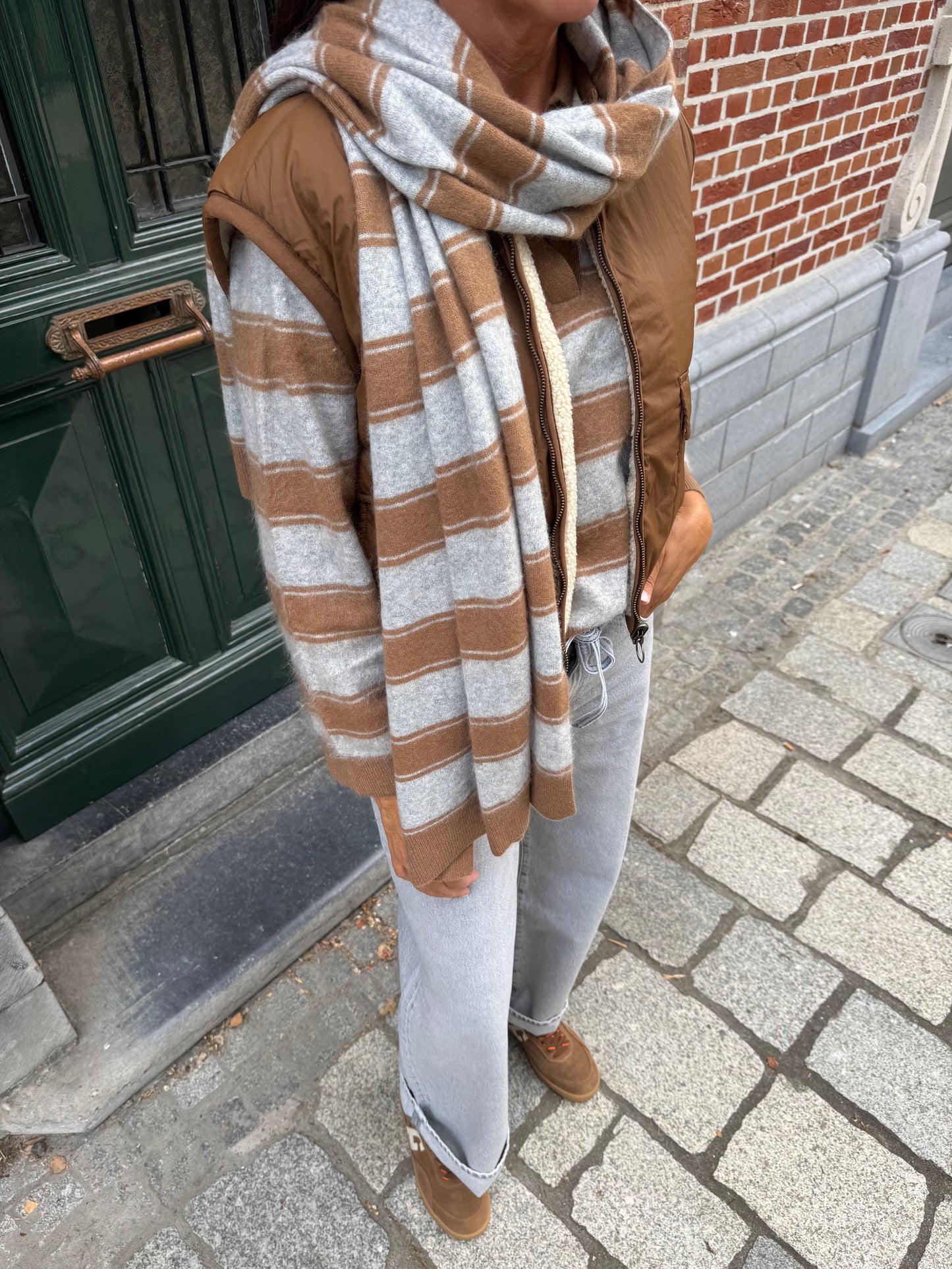 Janice Sjaal Santos Brushed Merinos Camel
