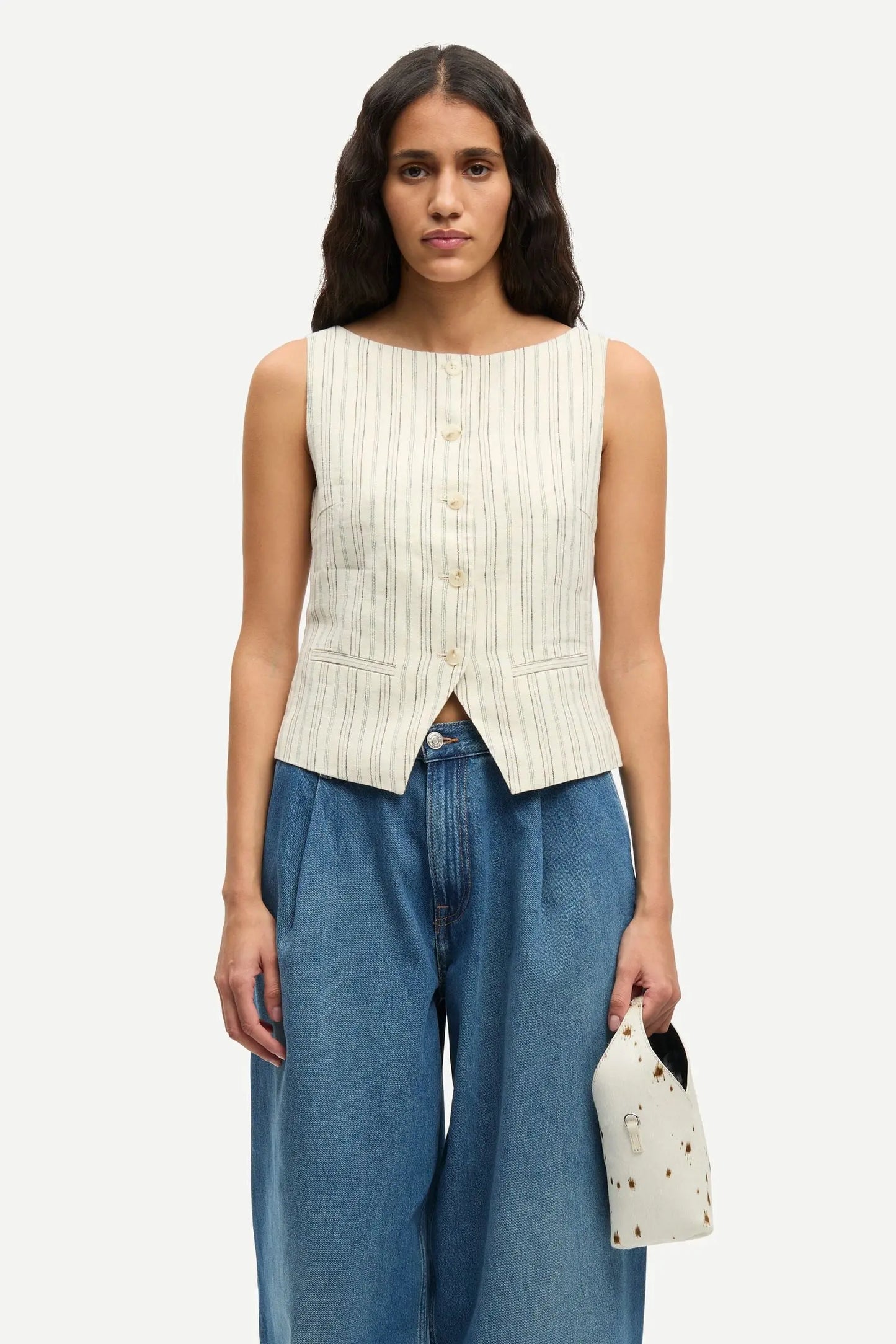 Samsoe Samsoe Saloves Vest Bone