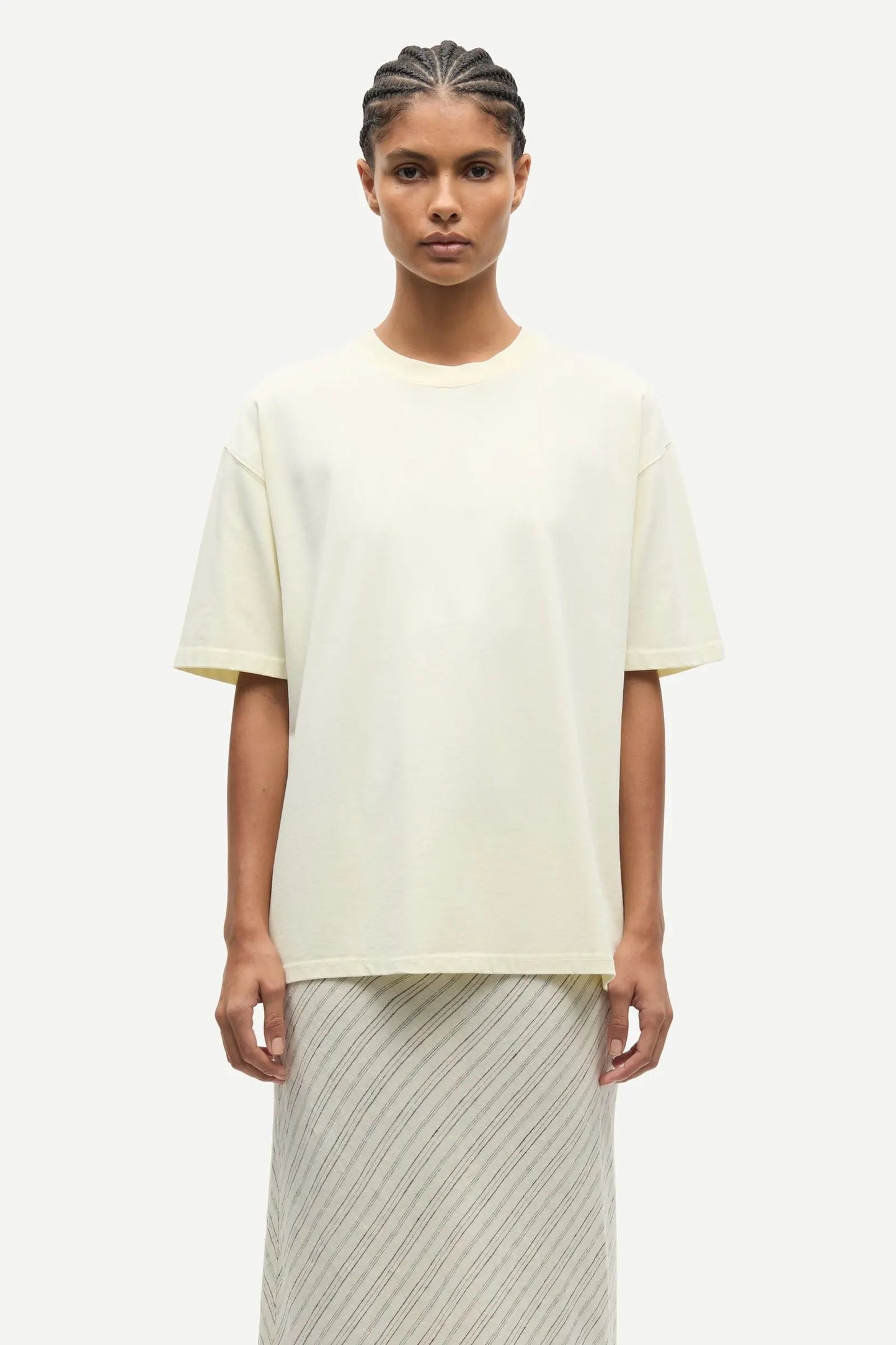 Samsoe Samsoe T-shirt Eira Ethereal Green Pigment (licht geel)