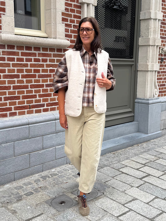 JCSophie Mouwloze Vest / Bodywarmer Patricia Light Sand