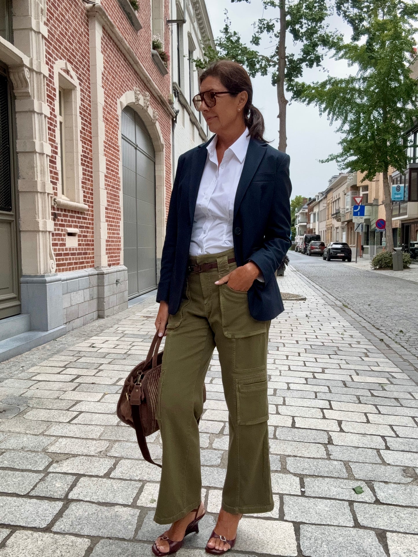 Bash Broek Ninon Kaki
