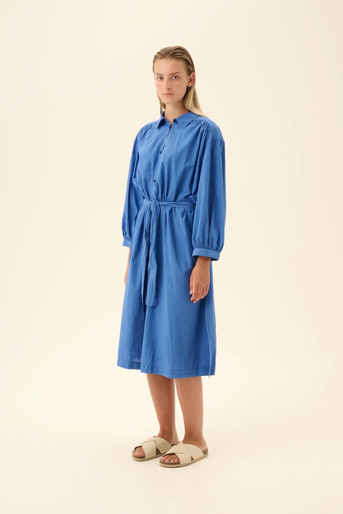 Rue de Tokyo Jurk Denali Voile Beaucoup Blue