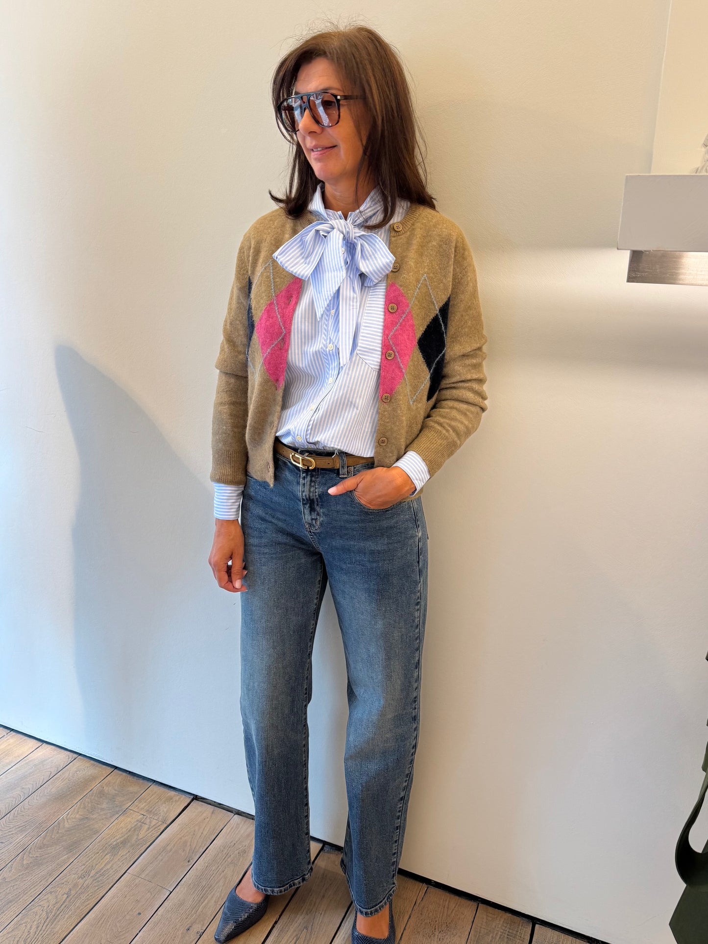 Samsoe Samsoe Cardigan Sanor Lead Gray