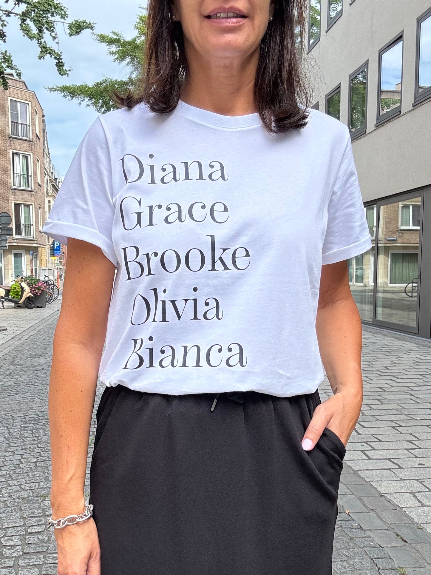 Janice T-Shirt Rock Studio 54 Wit