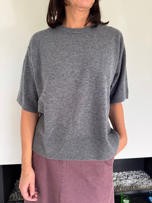 Rue de Tokyo Pull Kara Merinos Grey Melange