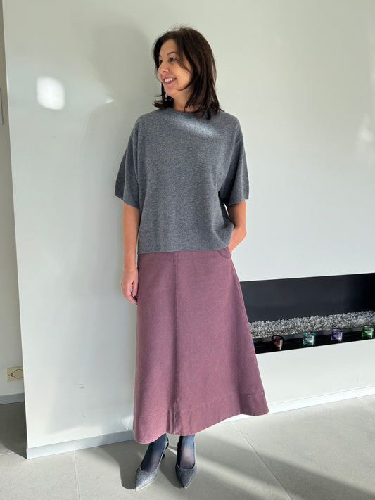 Rue de Tokyo Rok Pryma Faded Twill Mauve