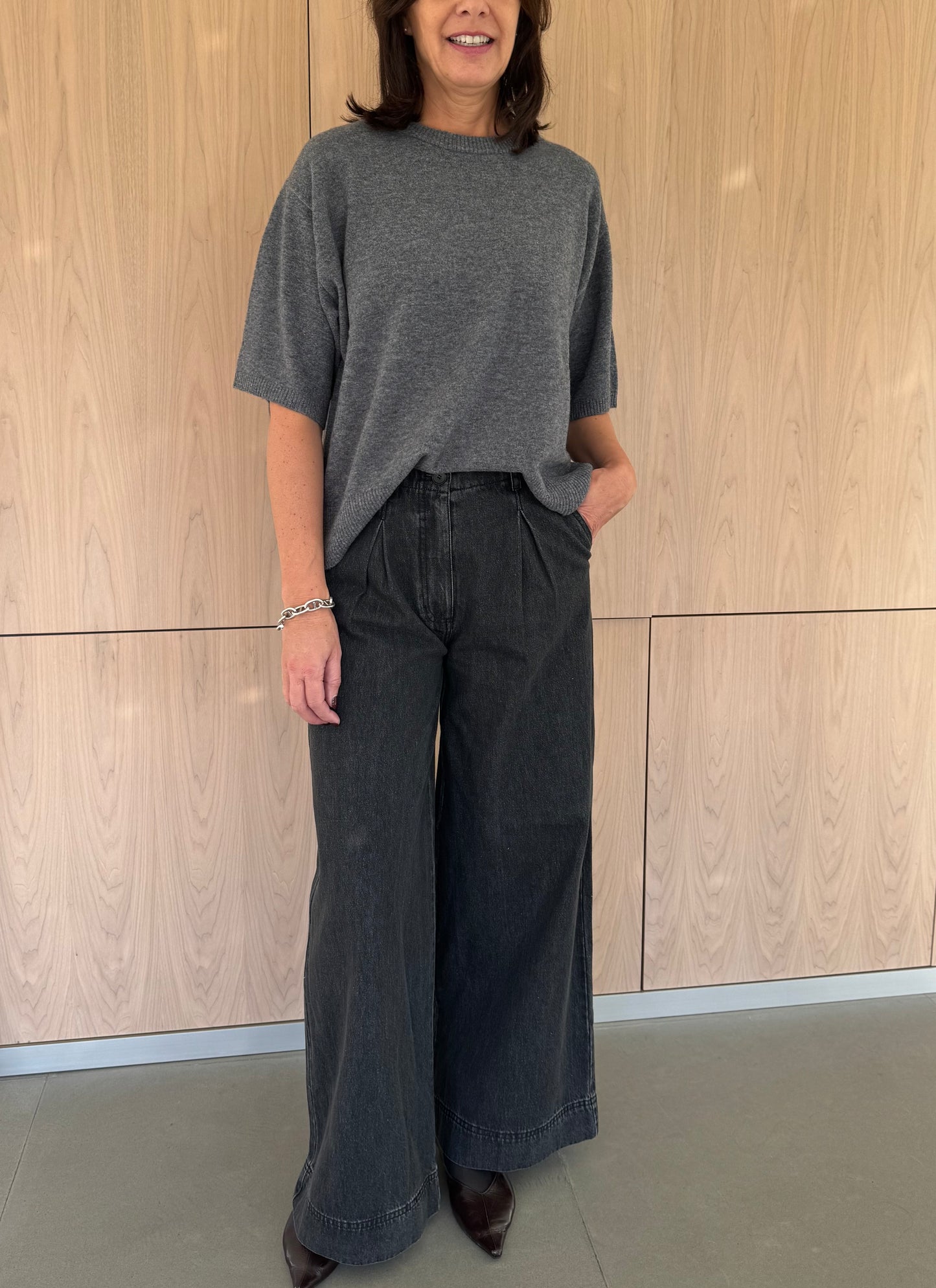 Rue de Tokyo Pull Kara Merinos Grey Melange