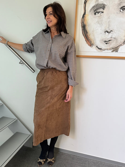 OUTLET Coster Copenhagen Rok Lang Romy Golden Brown