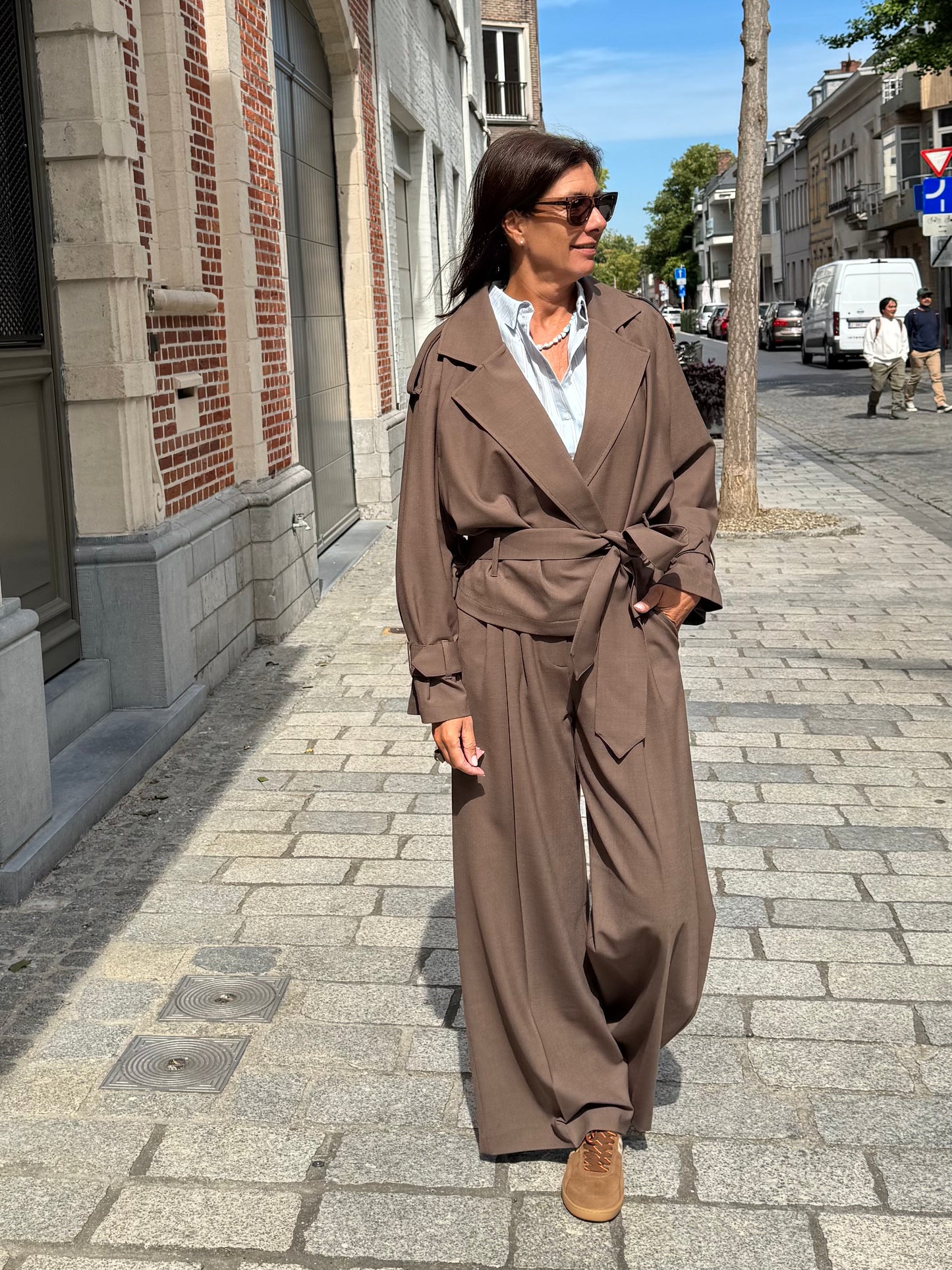 Liv The Label Broek Camille Brown Melange