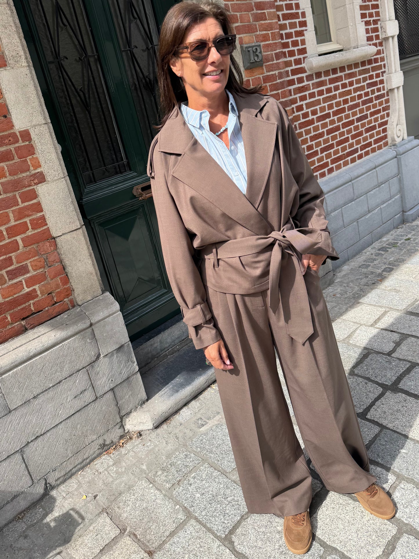Liv The Label Broek Camille Brown Melange