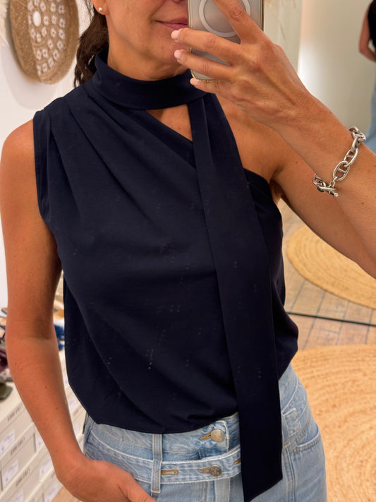 Re/Born Top Una Dark Blue