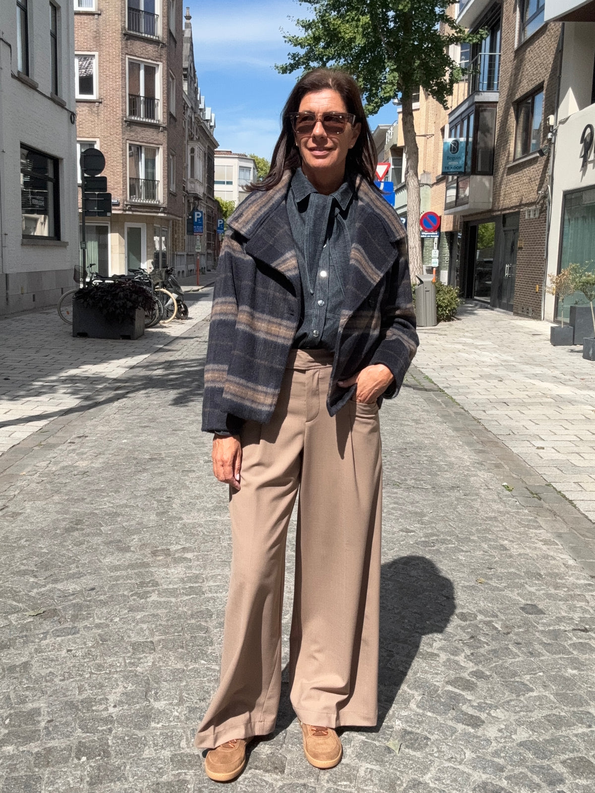 JCSophie Jas Patty Blue/Brown Check