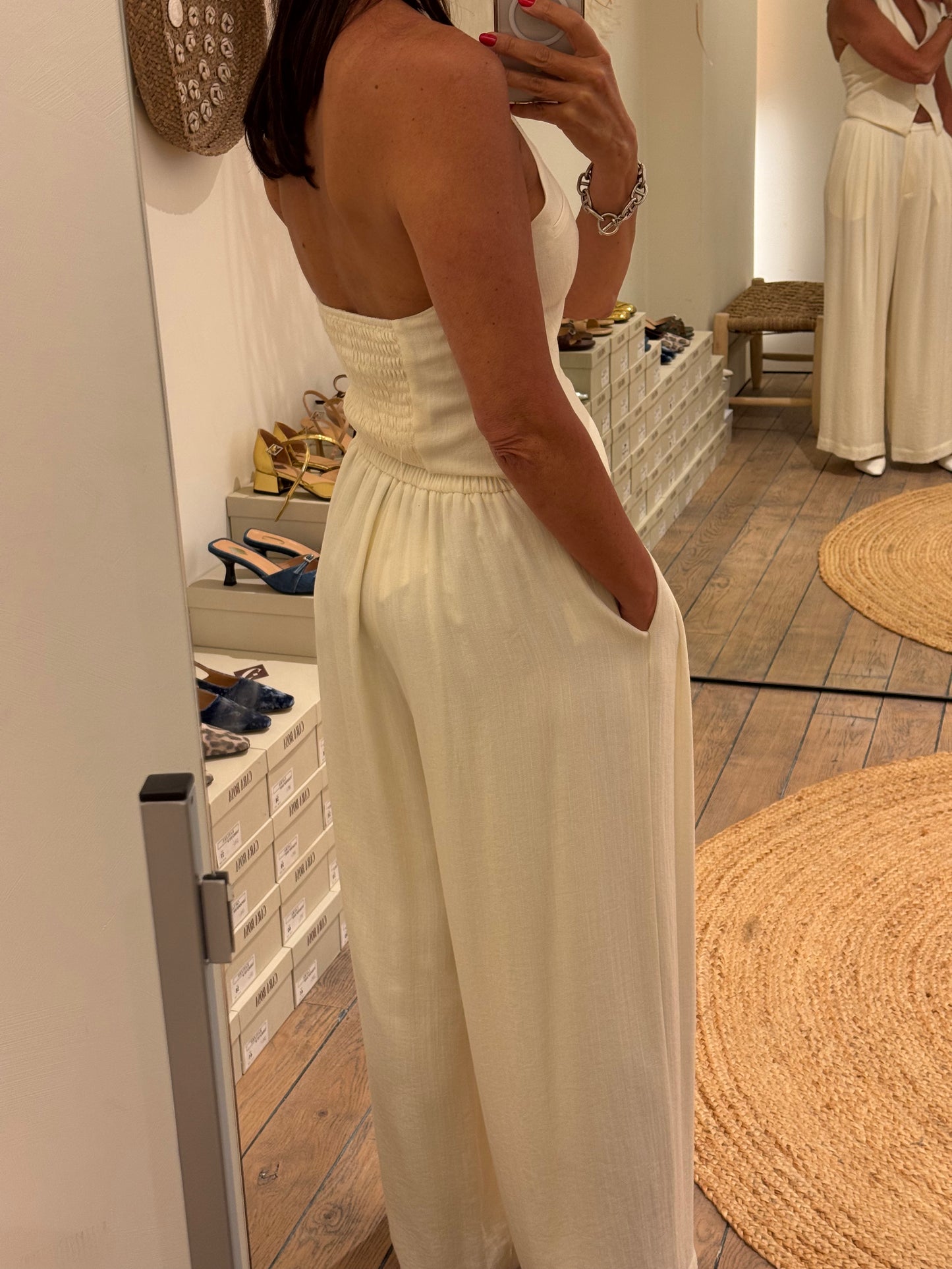 Eleh Broek Wijd Panna (Crème)