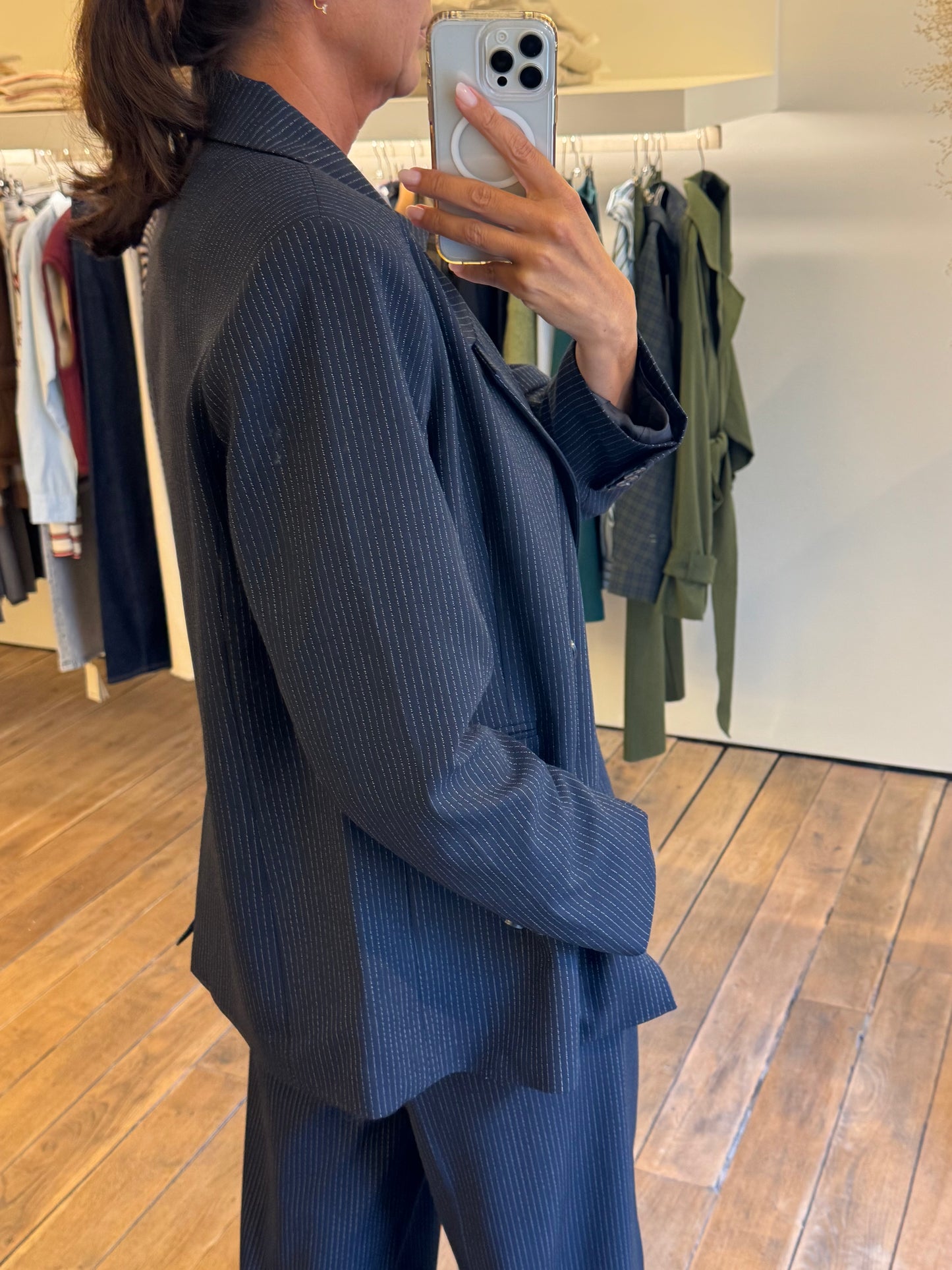 Liv The Label Blazer Indy Marine Pinstripe