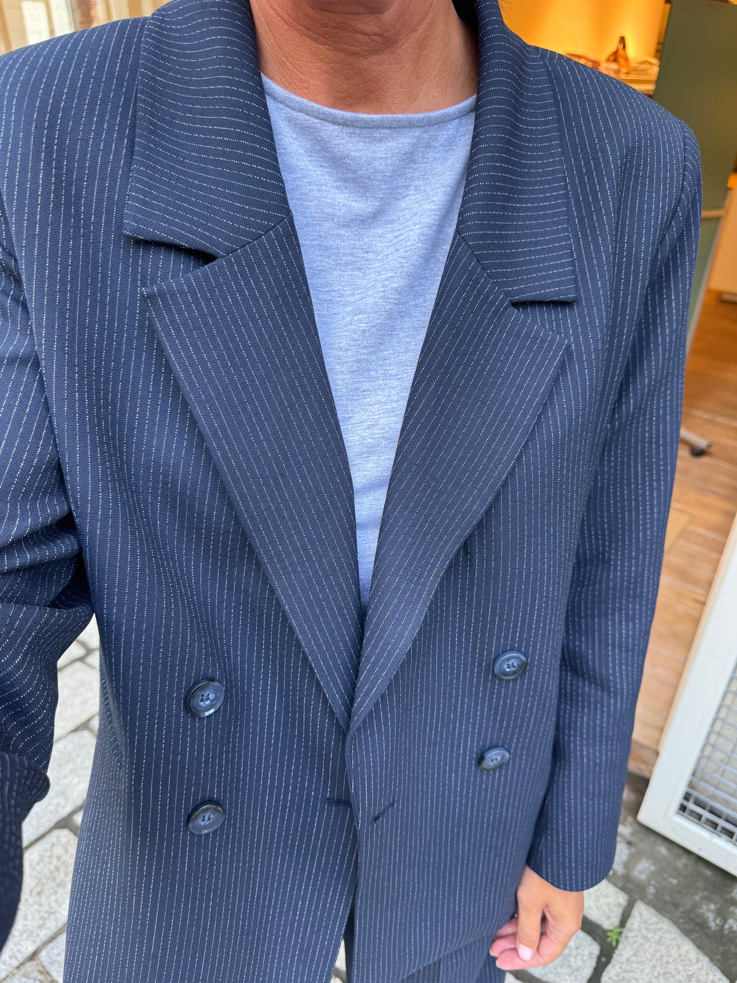 Liv The Label Blazer Indy Marine Pinstripe