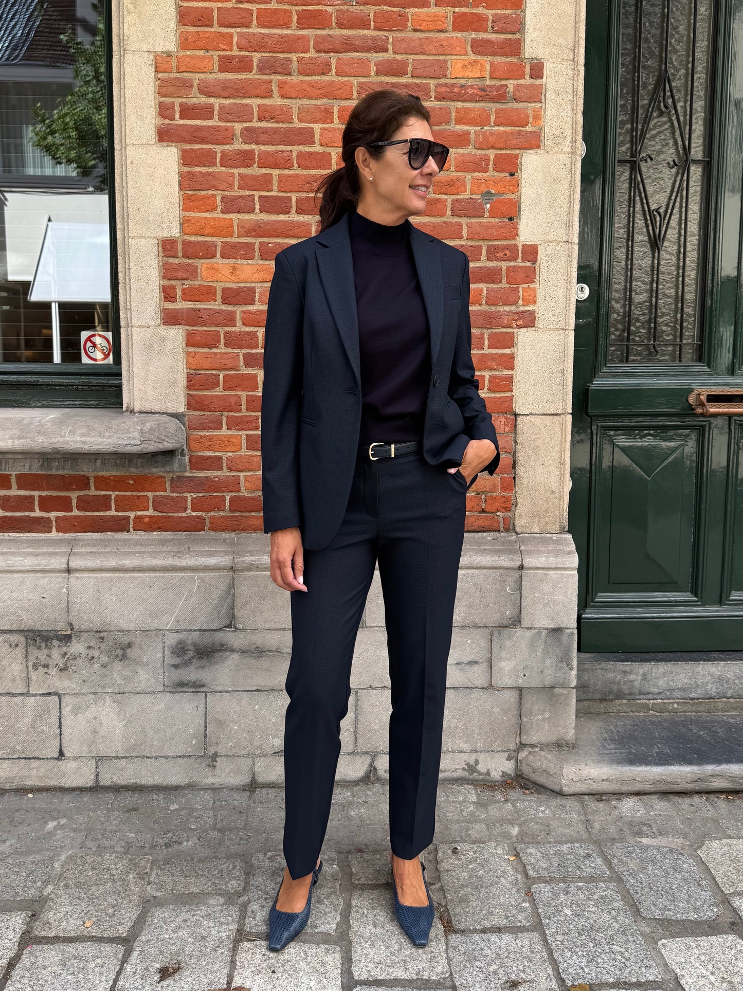 Janice Broek Marc Check Blue
