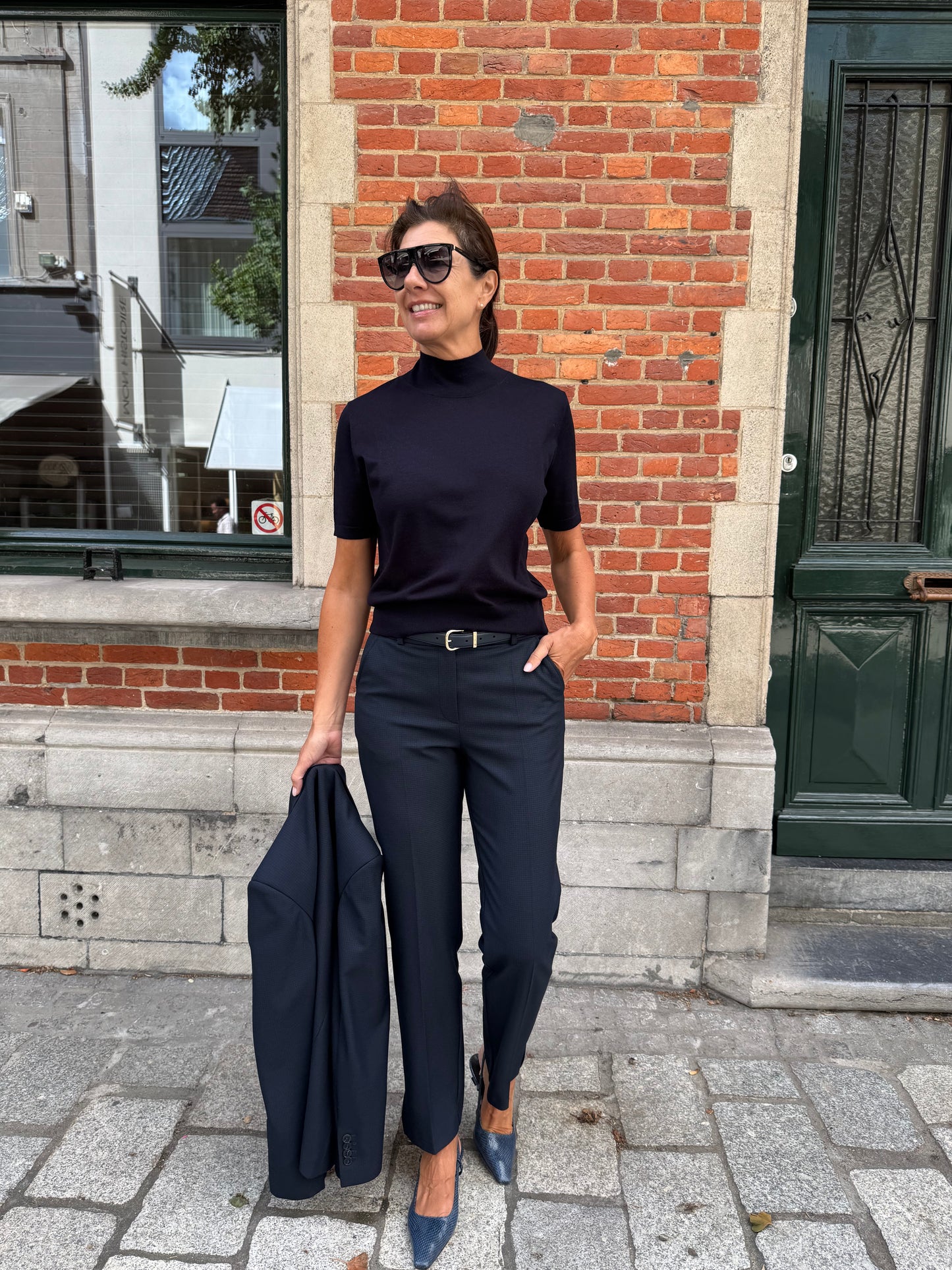 Janice Broek Marc Check Blue