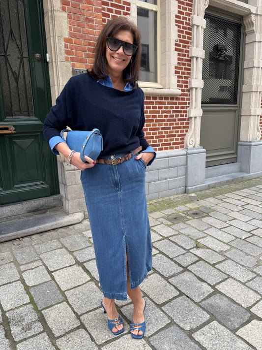 Samsoe Samsoe Rok Satoves Medium Denim Blue