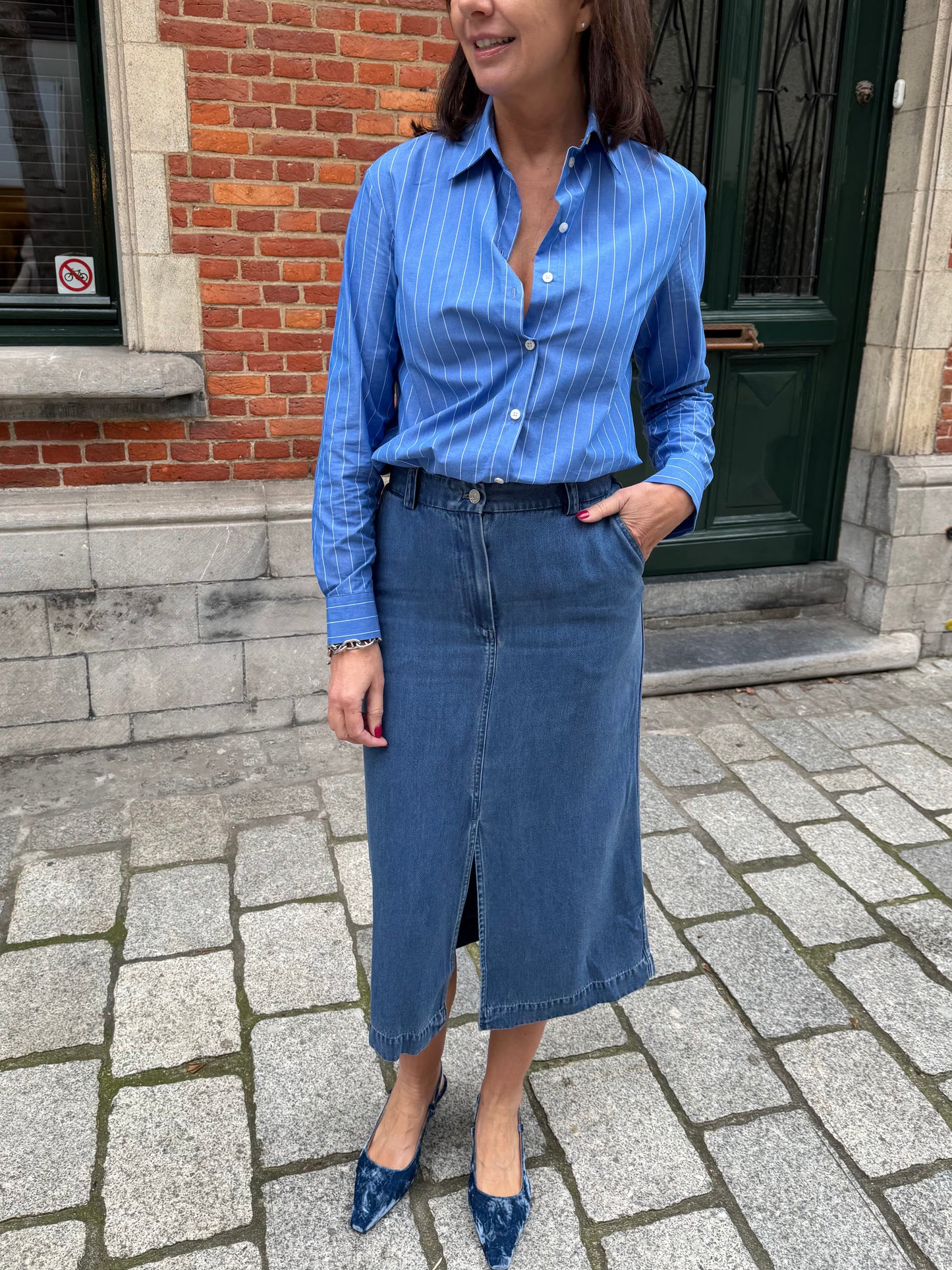 Samsoe Samsoe Bloes Samadison Bright Cobalt Stripe