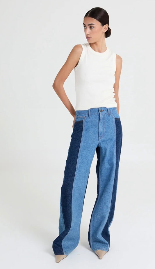 Liv The Label Broek Joey Mid & Light Blue
