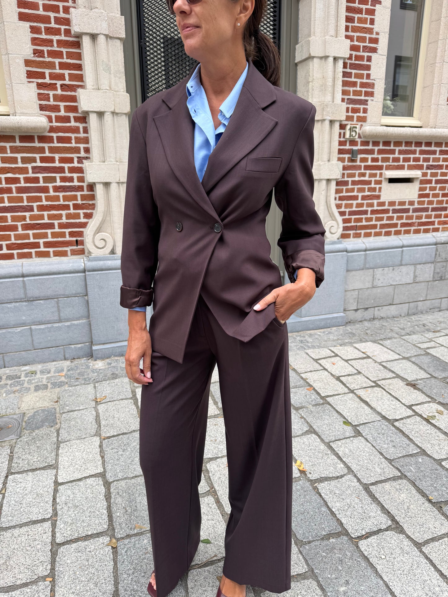Liv The Label Blazer Jools Dark Brown