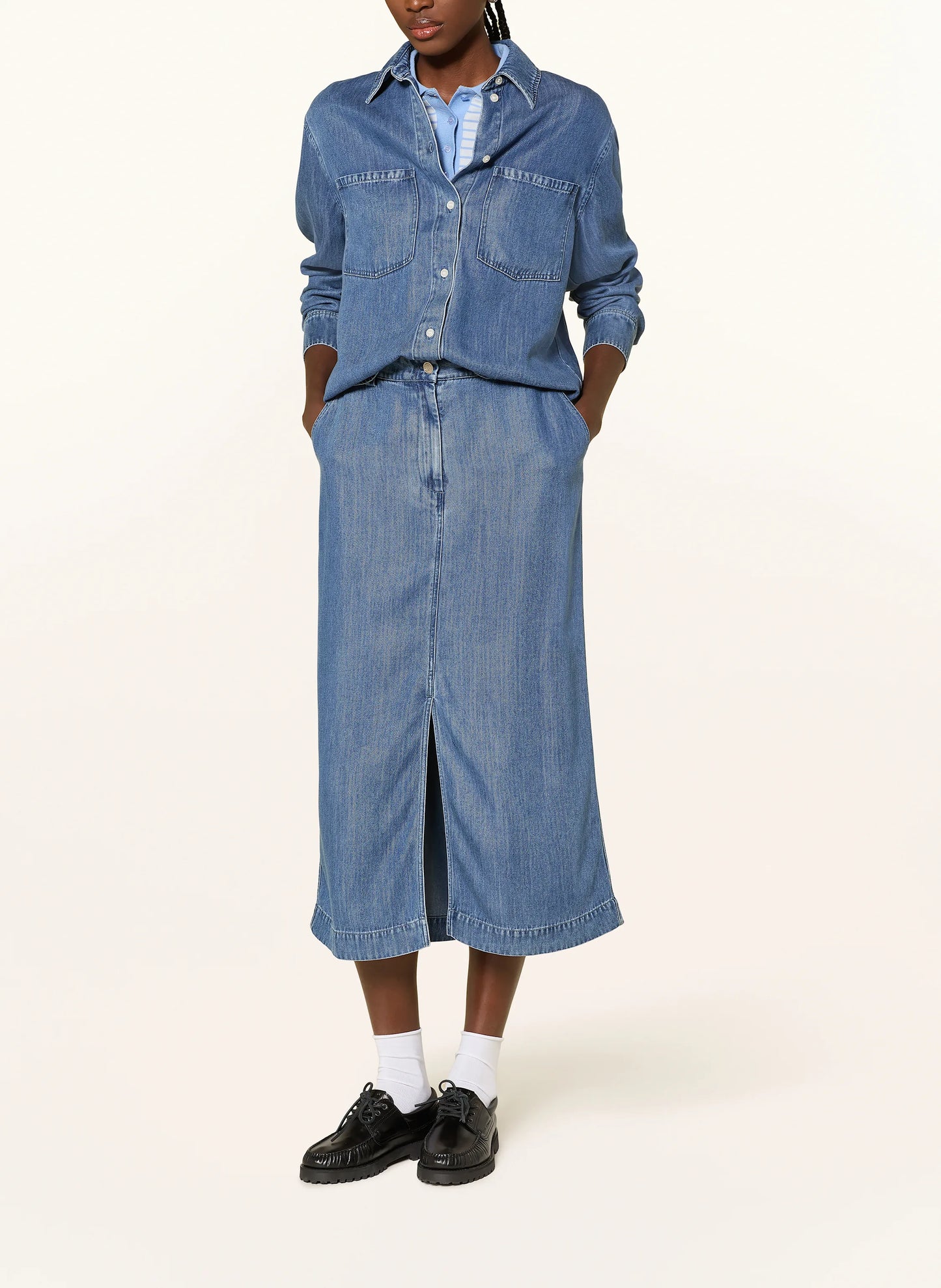 Samsoe Samsoe Rok Satoves Medium Denim Blue