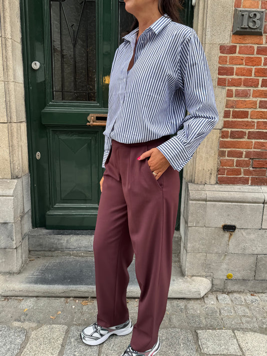 Closed Broek Mawson Burgundy