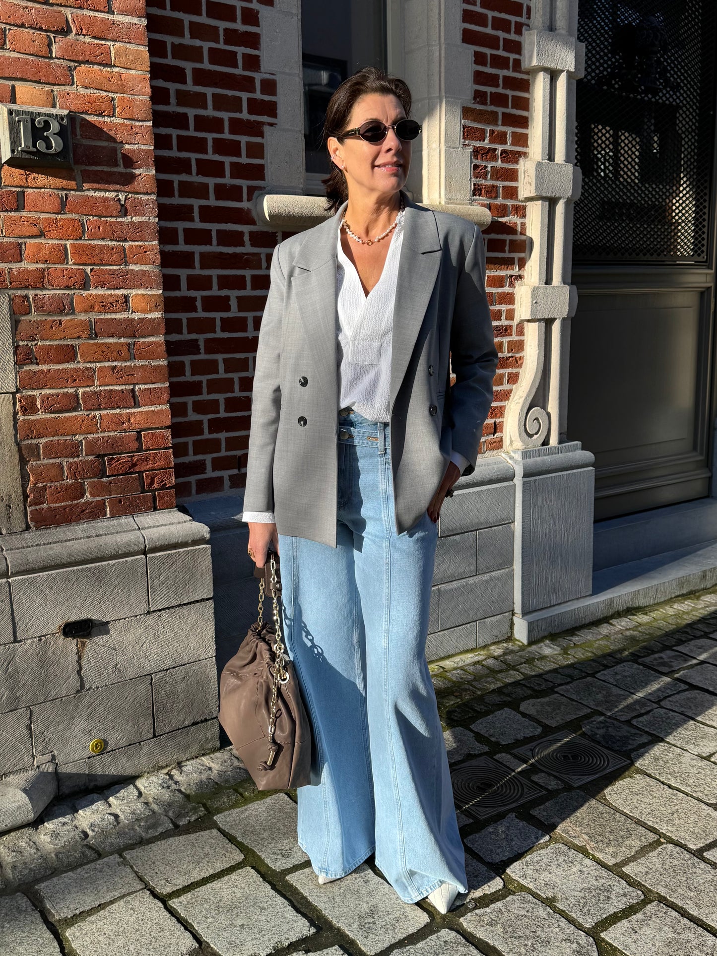 Liv The Label Blazer Indy Grey Melange