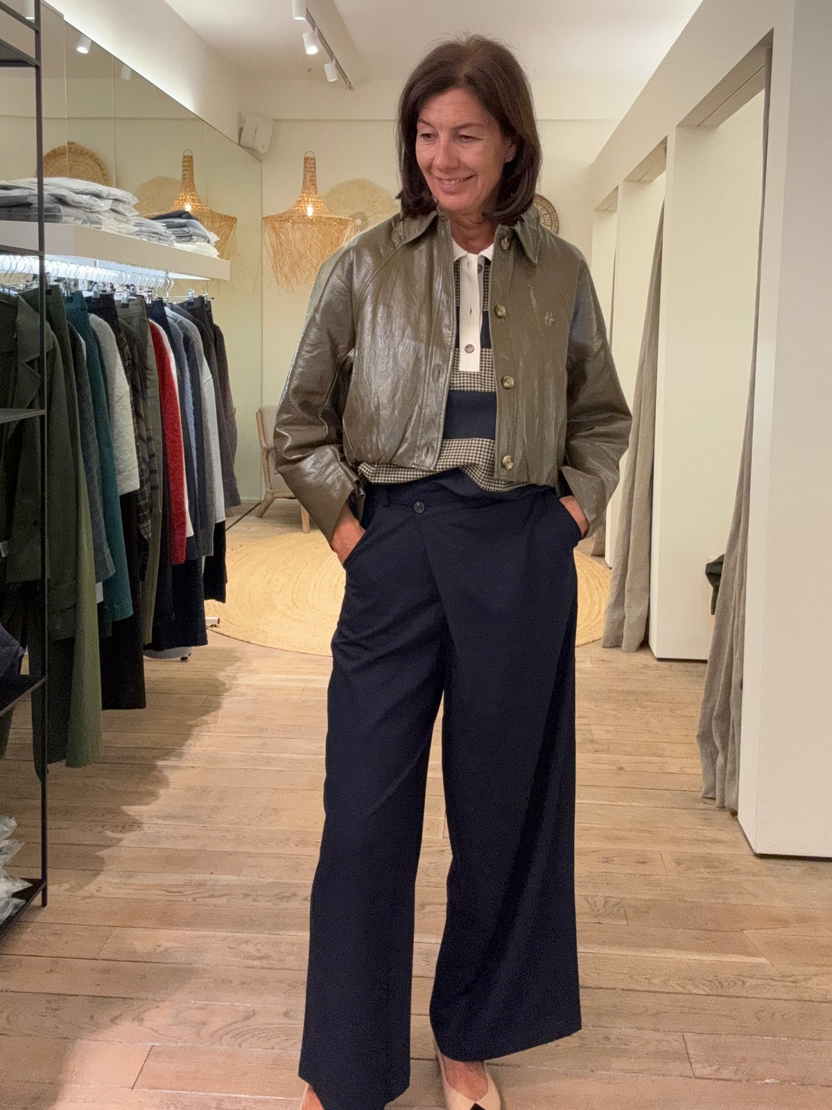 Jiji Broek Harrison Bleu Marine