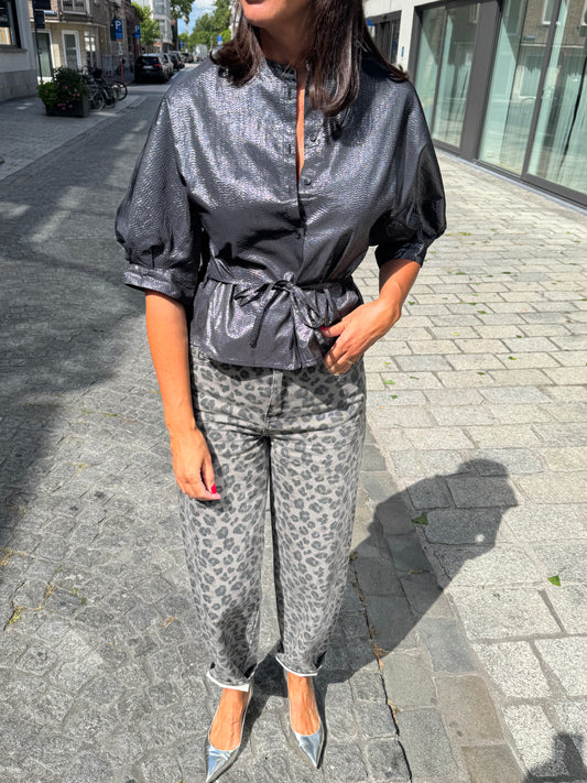 By-Bar Broek Lew Grey Cheetah