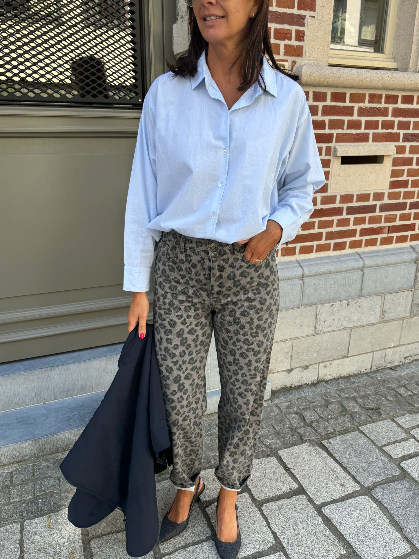 By-Bar Broek Lew Grey Cheetah