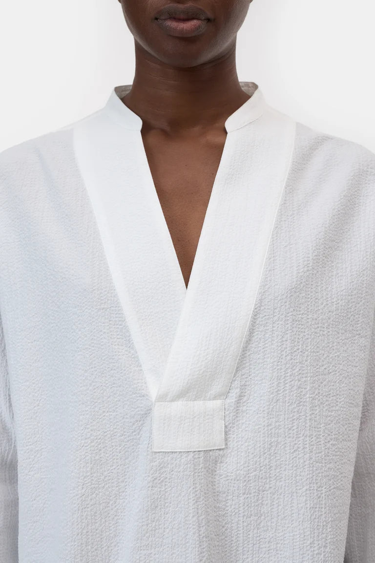 Closed Bloes in Tuniekstijl Wit