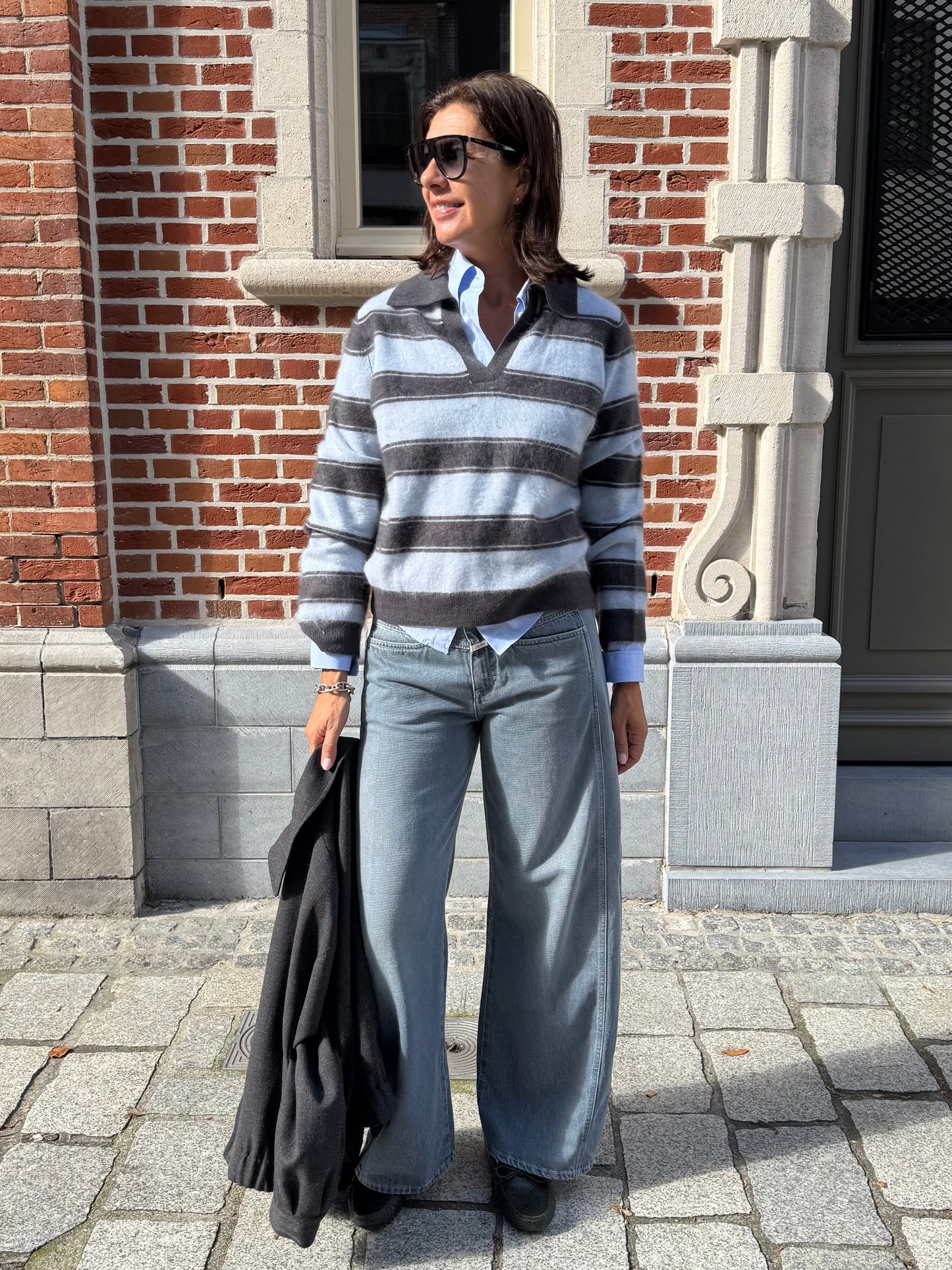 Janice Polo Pull Resort Blue Stripes