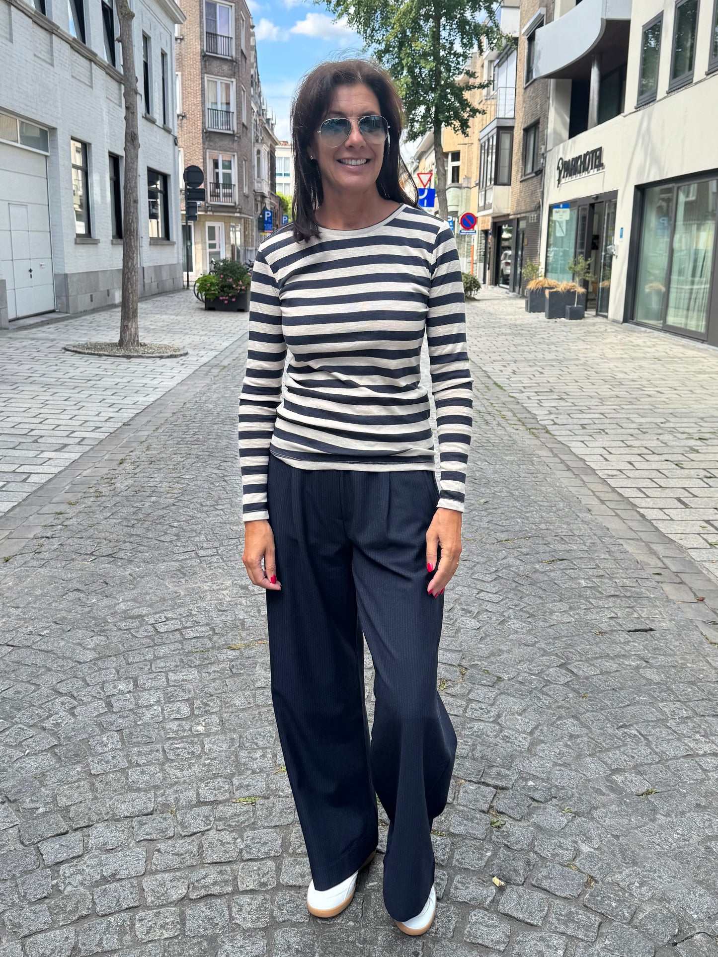 By-Bar Broek Benji Copper Stripe