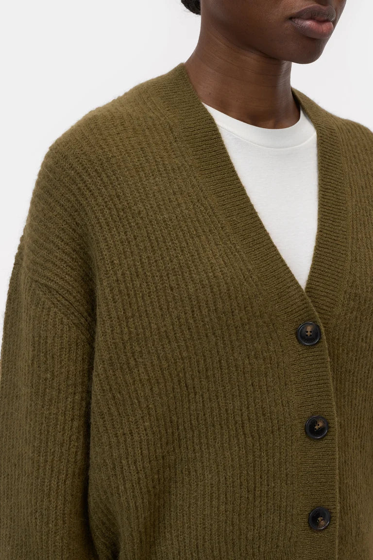 Closed Cardigan Alpaka Wol Deep Olive