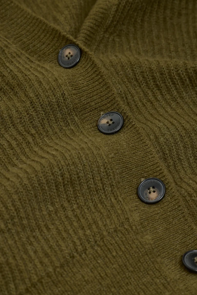 Closed Cardigan Alpaka Wol Deep Olive