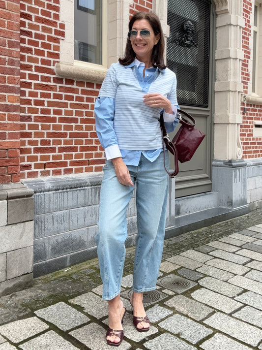 Samsoe Samsoe Polo Saella SS Polo Bel Air Stripe