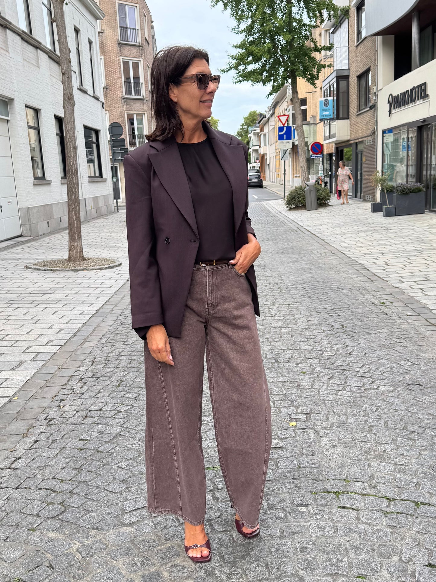 Liv The Label Blazer Jools Dark Brown