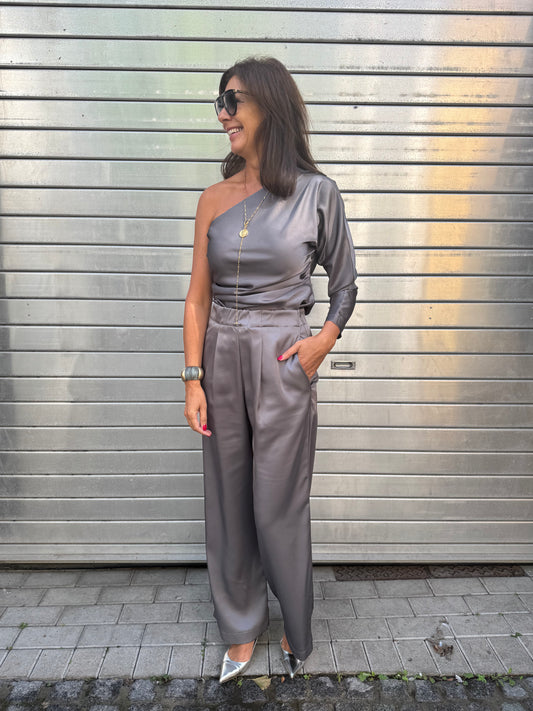Bad Habits Broek Giulia Silver