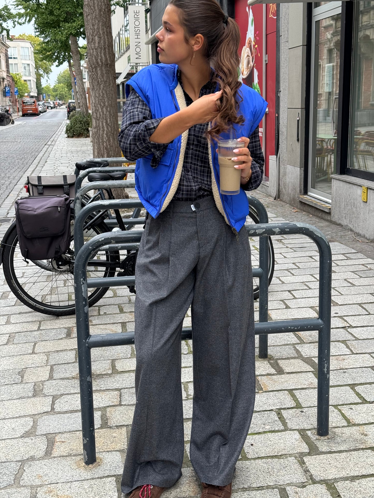 PNTS Broek The Gent Grijs