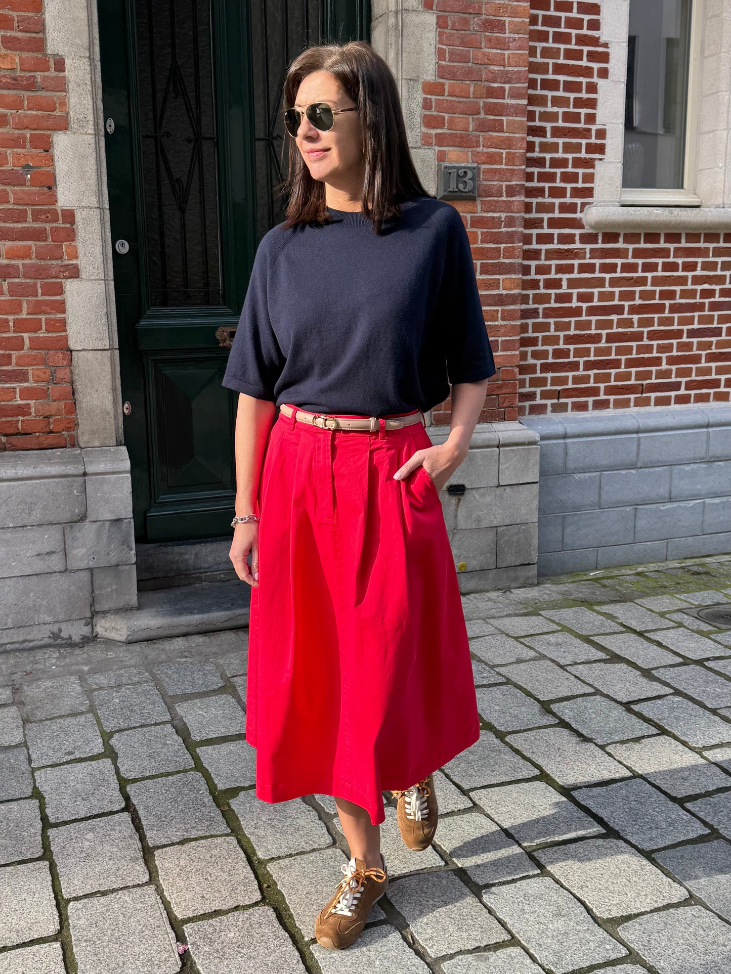 Rue De Tokyo Rok Pen Bittersweet Red