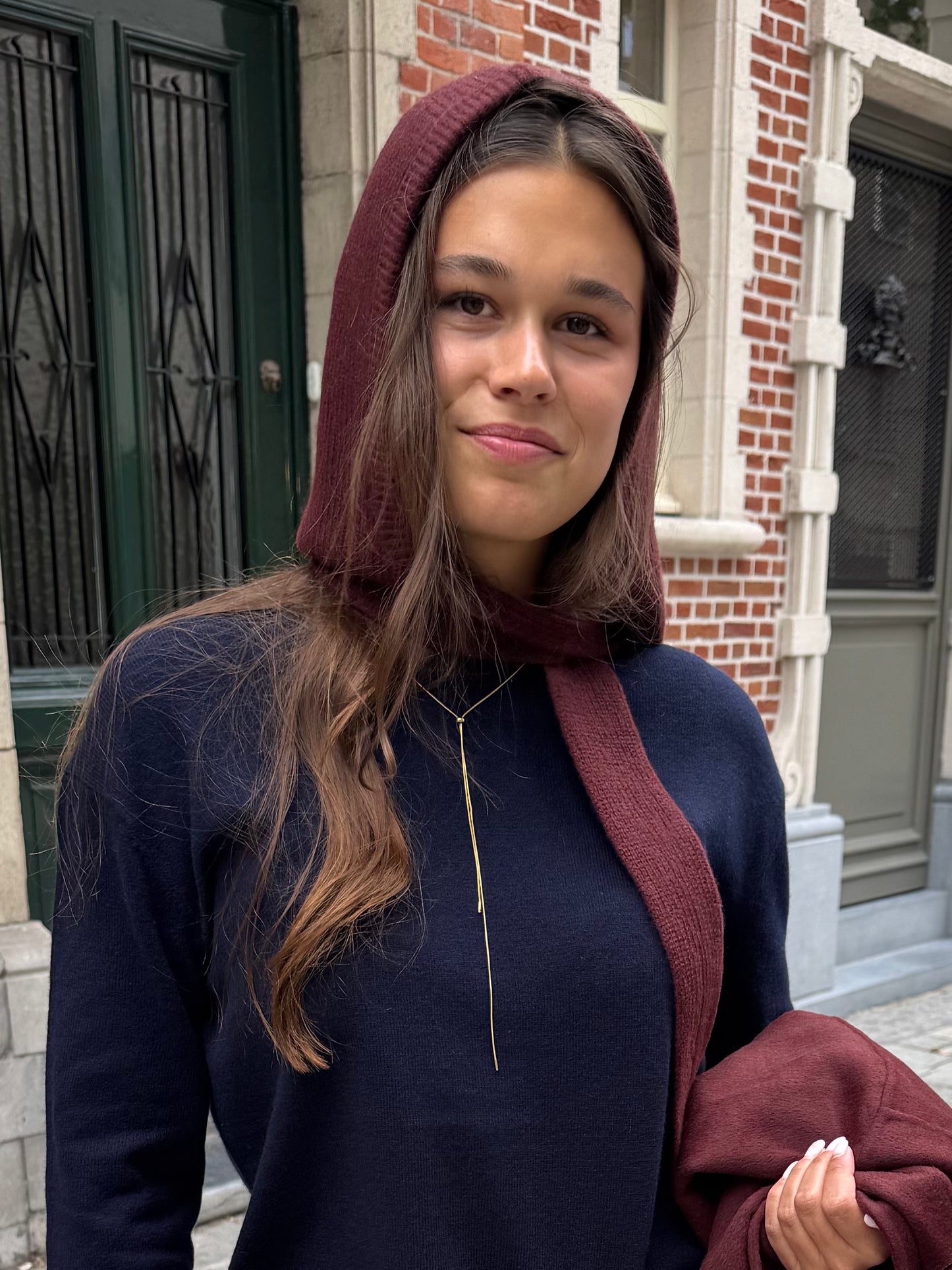 Leveté Room Muts met Lint Silke 1 Burgundy