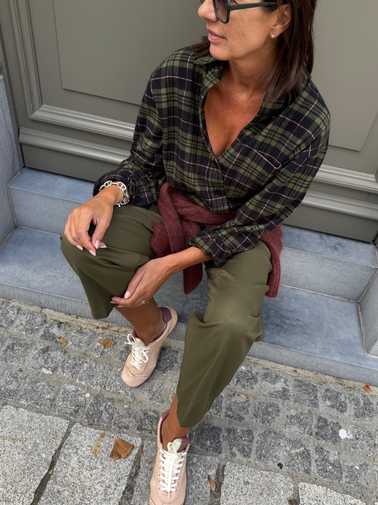 Closed Broek Romi Cypress Green (Olijfgroen)