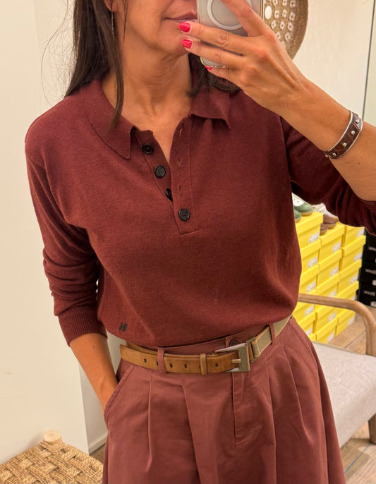 Bad Habits Polo / Pull Paulina Burgundy