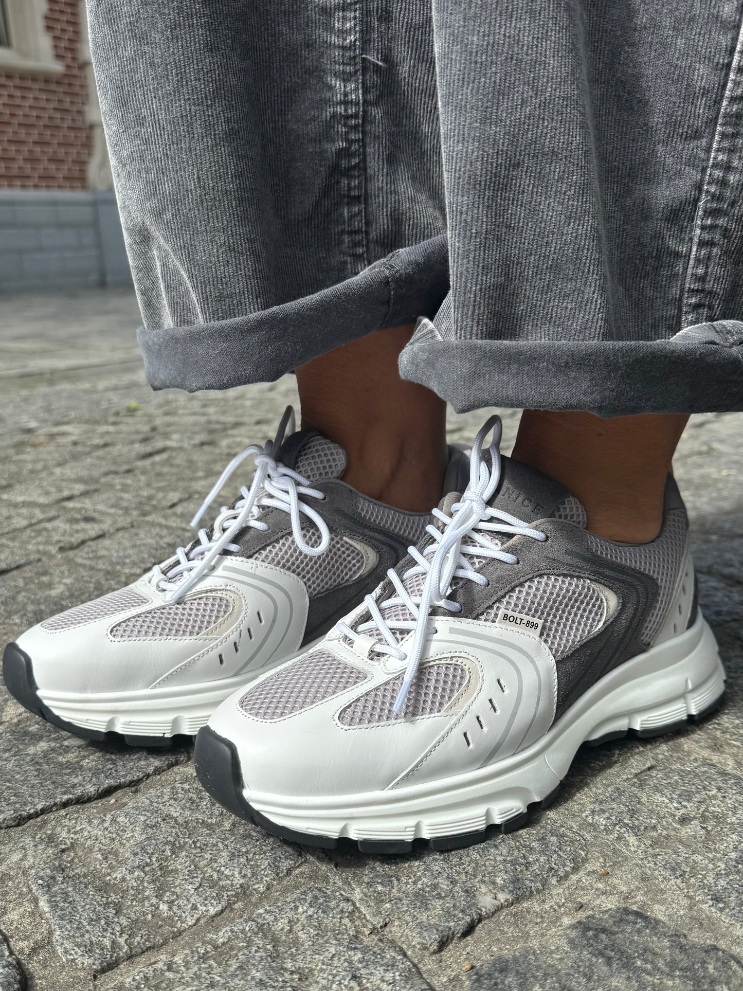 Janice Sneakers Bolt Grijs 899 Suede