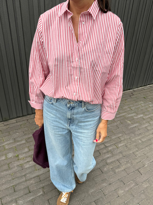 Liv The Label Bloes Elle Red Striped