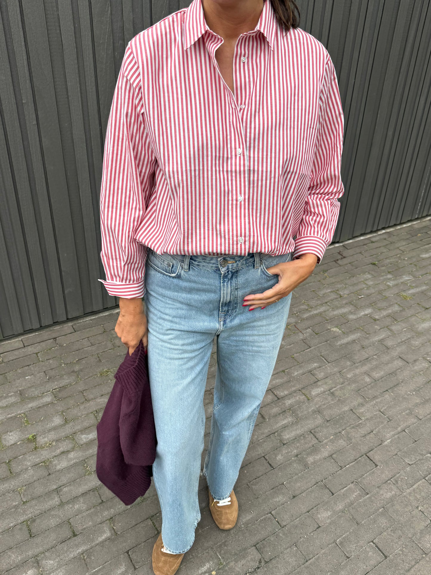 Liv The Label Bloes Elle Red Striped