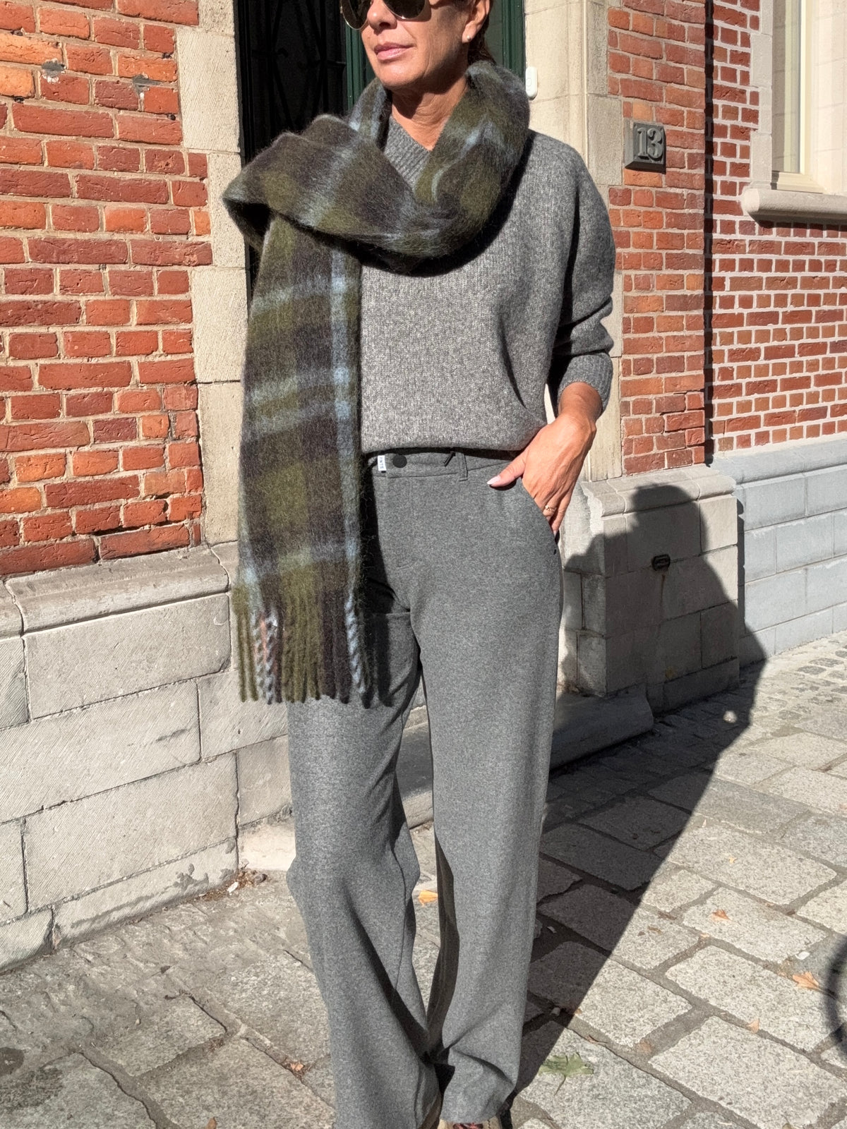 PNTS Broek The Super B Grijs