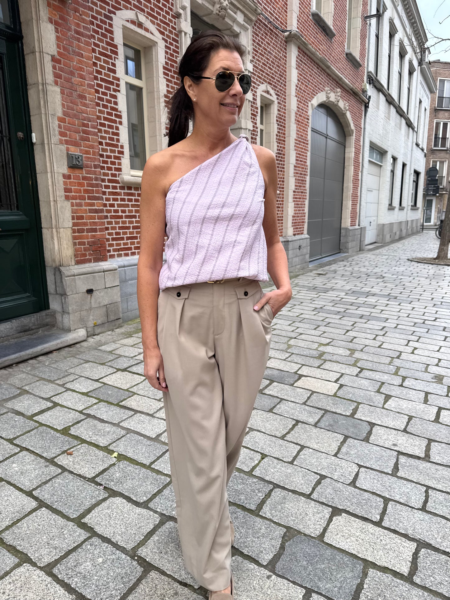 Closed Broek Wenda Taupe