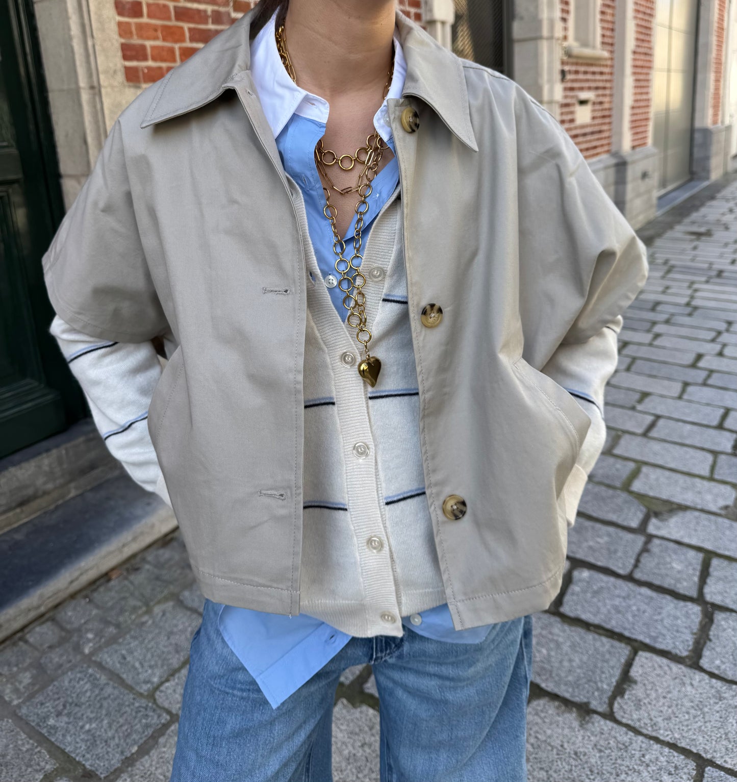 Leveté Room Waistcoat Piper 1 Light Sand